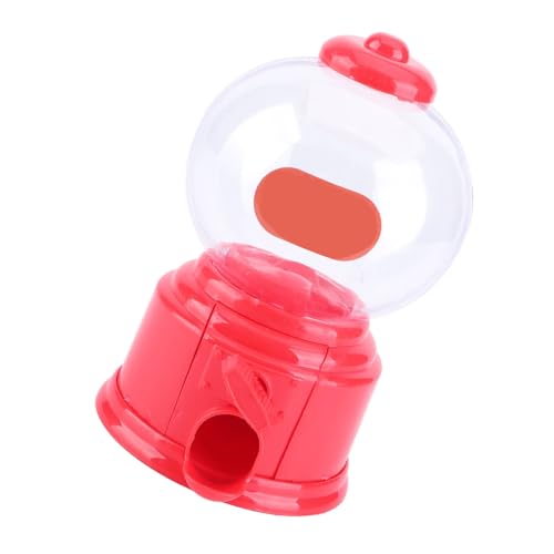 NIZUUONE Tragbarer Mini -Gumball -Spender für, Langlebige Bauchmuskeln, Einfach zu Bedienen, Kann Als Sparetopf Verwendet Werden, der für Gumballs und Kleine Snacks Geeignet Ist (Pink (Rot) von NIZUUONE