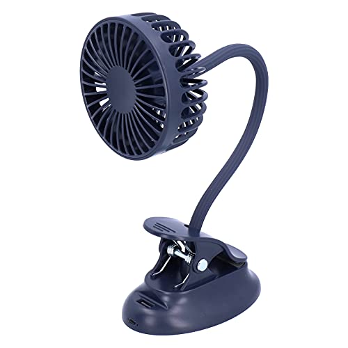 NIZUUONE Vielseitiger Dunkelblauer USB -Lüfter, Klemmventilator/einstellbare Unterstützung für den Häuslichen oder Externen Gebrauch, Einfach zu Bedienen und Multifunktional, Ideal für Sommerzubehör von NIZUUONE
