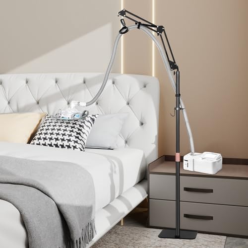 NIdreamCE CPAP Schlauchhalter Aufhänger für Bett mit einstellbarer Höhe und Winkel, CPAP Schlauchhalter Stand verhindern Schlauch lose Tangle Luftleckage Robust und Langlebig NIdreamCE CPAP Schlauchhalter Aufhänger für Bett mit einstellbarer Höhe und Winkel, CPAP Schlauchhalter Stand verhindern Schlauch lose Tangle Luftleckage Robust und Langlebig von NIdreamCE
