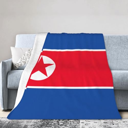 NImongt Atmungsaktive Flanelldecke mit koreanischer Flagge, leicht, hautfreundlich, konditionierende Decke für Bett von NImongt