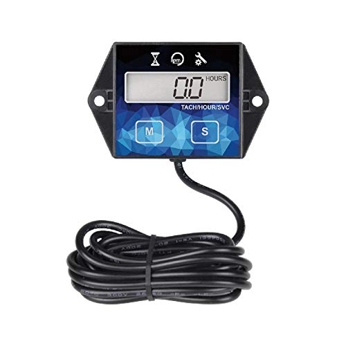 NInE-ROnG HM011F Digitaler Drehzahlmesser mit Eigener Stromversorgung,Programmierbare Countdown-Wartungserinnerung,Austauschbare Batterie,Verwendung für Rasenmäher im Freien NInE-ROnG HM011F Digitaler Drehzahlmesser mit Eigener Stromversorgung,Programmierbare Countdown-Wartungserinnerung,Austauschbare Batterie,Verwendung für Rasenmäher im Freien von NInE-ROnG