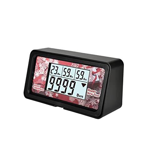 NInE-ROnG Hintergrundbeleuchtung Digital 9999 Tage Countdown Uhr Timer mit Großem LCD Anzeige für Ruhestand,Hochzeit,Urlaub,Weihnachten und Kalenderereignisse(NR-HM200C) von NInE-ROnG