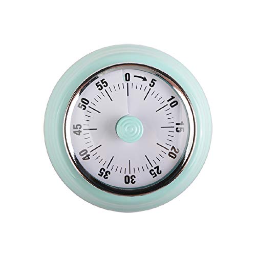NInE-ROnG Kitchen Timer Erinnerung Timer Verwalten 360 Grad Rotierender Mechanischer Timer Backcountdown Küchenwecker Kühlschrank Magnetisch zum Kochen,Lernen (grün) von NInE-ROnG
