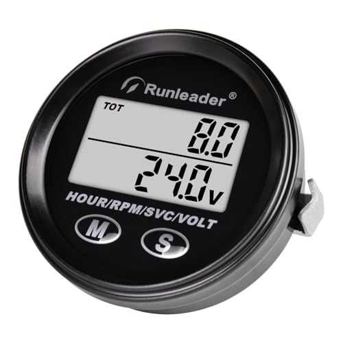 NInE-ROnG drehzahlmesser/stundenzähler/Volt Messgerät,IP68 Wasserdichtes, Hintergrundbeleuchtung Display & SVC Wartungstimer für Rasenmäher,Außenbordmotor,ATV,Generator (8-65V DC) NInE-ROnG drehzahlmesser/stundenzähler/Volt Messgerät,IP68 Wasserdichtes, Hintergrundbeleuchtung Display & SVC Wartungstimer für Rasenmäher,Außenbordmotor,ATV,Generator (8-65V DC) von NInE-ROnG