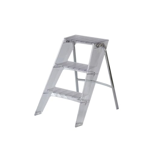 NJDQFA Klappbarer Tritthocker Aus Acryl Leiter,Transparente Einseitige Leiter Für Zuhause Bibliothek Büro,Zusammenklappbarer Kleiner Hocker,Durchsichtig NJDQFA Klappbarer Tritthocker Aus Acryl Leiter,Transparente Einseitige Leiter Für Zuhause Bibliothek Büro,Zusammenklappbarer Kleiner Hocker,Durchsichtig von NJDQFA