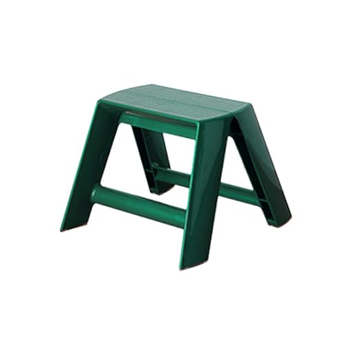 NJDQFA Klappbarer Tritthocker Für Kinder,Zusammenklappbarer Kleiner Hocker Für Zuhause Bibliothek Büro,Acryl Stehleitern Mit Breitem Pedal,Grün von NJDQFA