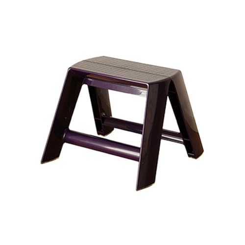 NJDQFA Klappbarer Tritthocker Für Kinder,Zusammenklappbarer Kleiner Hocker Für Zuhause Bibliothek Büro,Acryl Stehleitern Mit Breitem Pedal,Lila von NJDQFA