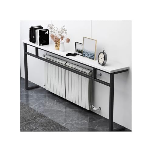 NJDQFA Schmaler Konsolentisch, 80 cm hoher Konsolentisch mit Regalen, Tisch mit verstärkten Querstangen, geeignet für Wohnzimmer, Foyer, Flur, Büro,Black Rack,140cm/55.15″ NJDQFA Schmaler Konsolentisch, 80 cm hoher Konsolentisch mit Regalen, Tisch mit verstärkten Querstangen, geeignet für Wohnzimmer, Foyer, Flur, Büro,Black Rack,140cm/55.15″ von NJDQFA