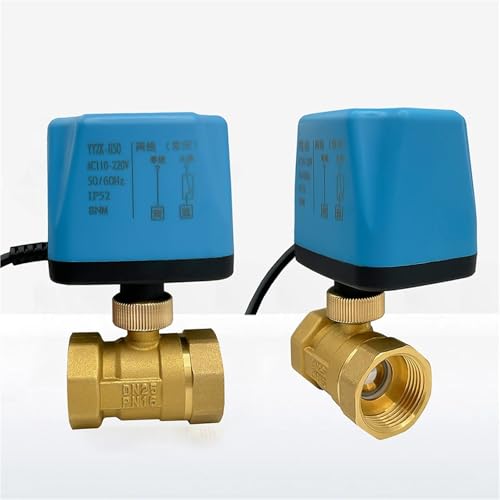 1/2" 3/4" 1" 2" Normally Closed/Open Electric Ball Valve 2-Wire Brass Motorized Ball Valve for Water/Oil/Liquid 220V 12V 24V(DN50,12VDC_CR02) von NJFTVEEFI