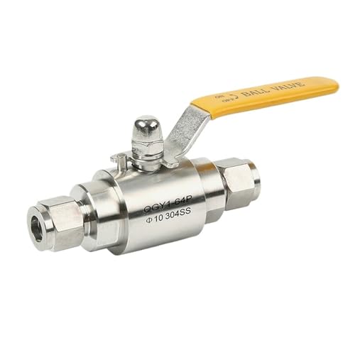 1/4" 3/8" 1/2" 1" 6 8 10 12 14 16 18 20 22 25 28mm Compression Union Tube 304 316 Stainless Air source Shut Off Ball Valve(6mm,SS304) von NJFTVEEFI