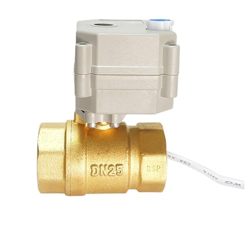 1" Brass Motor Operated Valve BSP/NPT Metal Gears, DC12V / DC24V 2/3/5/7 Wires DN25 Electric Motorized Ball Valve(NPT THREAD_DC5V_CR501) von NJFTVEEFI