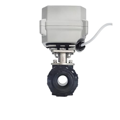 3/4“ Plastic Electric Water Valve PVC True Union BSP, NPT Glue End DN20 Electric auto on/off valve IP67 certifed metal gears(NPT THREAD_DC24V_CR702) von NJFTVEEFI