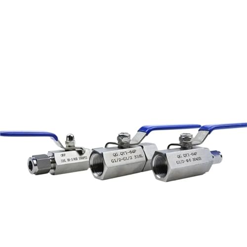 6 8 10 12 14 16 18 mm 1/4“ 3/8” 1/2” 3/4“ 1” Tube OD Compression Union x BSP NPT Female 304 Stainless Ball Valve Gas source(16mm,8mm Compression) von NJFTVEEFI