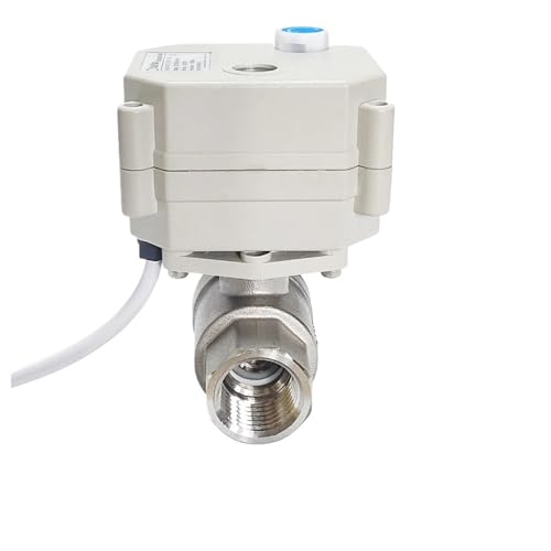 DC12V/24V Stainless Steel 1/2'' Motorized Ball Valve With Manual Override And Indicator 2 Way DN15 Electric Crane(DN8 None,NPT THREAD_DC24V_CR201) von NJFTVEEFI