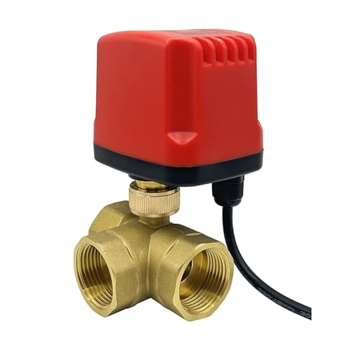 DN15-DN50 3 Way IP65 Waterproof Motorized Ball Valve 3-Wire 2-Control Brass Electric Actuators 220V 12V 24V(3/4",T TYPE_24VDC_CR02) von NJFTVEEFI