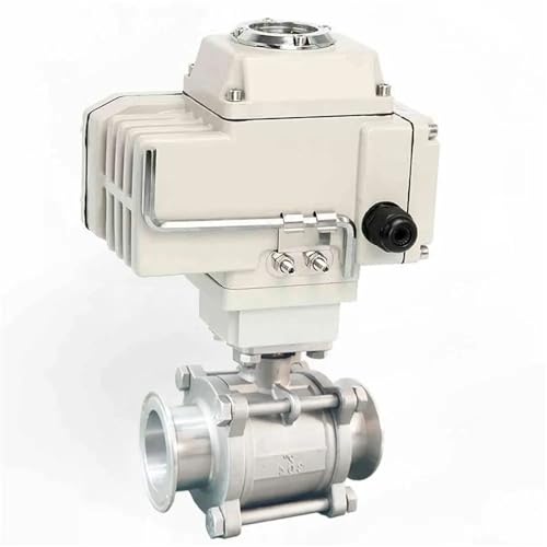 DN50 Stainless Steel High Platform Motorized Ball Valve 220VAC Tri-Clamp Ferrule Type Electric Ball Valves(220VAC) von NJFTVEEFI