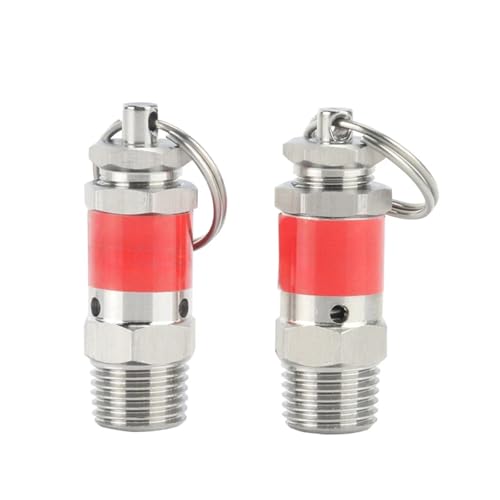 Mini 1/8" 1/4" BSPT Male 0.5-10 Bar 304 Stainless Steel 04 Stainless Sanitary Spring Pressure Relief Safety Valve Air Compressor(0.3mpa 3Bar,1l8 BSPT) von NJFTVEEFI