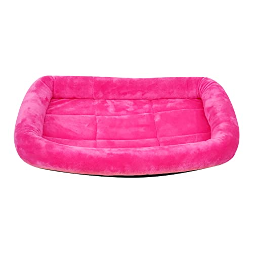 Hundebett Katzenbett Flauschig Hundekissen Warme Haustierhütte für Hunde, rutschfeste Unterseite, warme Wintermatte für Haustiere, Katzenhütte, Hundehütte, Haustierhütte, 15,7 x (Hot Pink, One Size) von NJGRAE