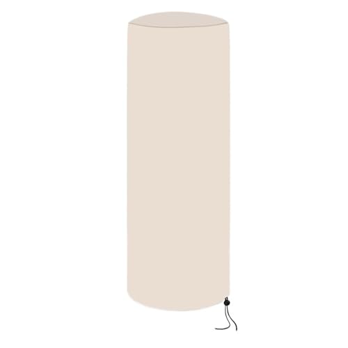210D Oxford-Stoff, kreisförmige Luftheizungsabdeckung, wasserdichter 50x120cm Möbelschutz Terrassenheizung Abdeckung(Beige) von NJIEzhao