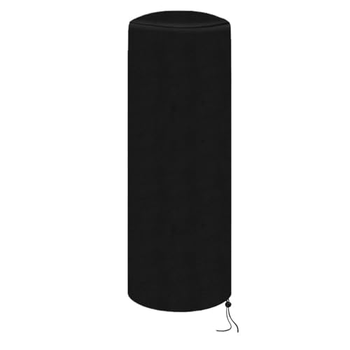 210D Oxford-Stoff, kreisförmige Luftheizungsabdeckung, wasserdichter 50x120cm Möbelschutz Terrassenheizung Abdeckung(Black) von NJIEzhao