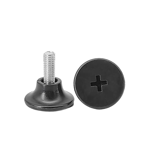 NJIEzhao 1PC Verstellbare Füße PP Weichgummi Einstellbare Nivellierung Rutsche Rutsche Pad Schraube Befestigung rutschfeste Füße Verstellbare Gerätefüße(17x50mm(M8)) von NJIEzhao