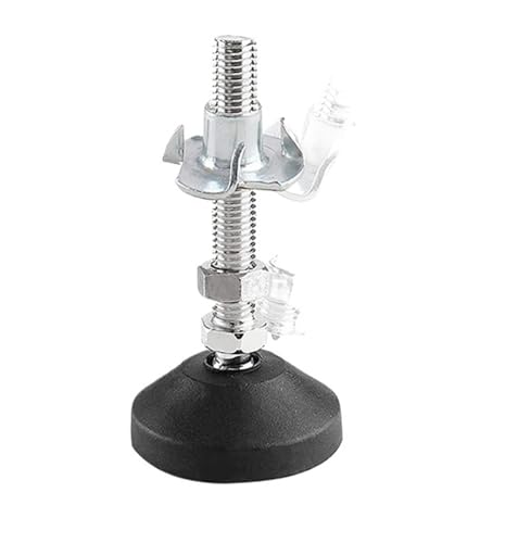 NJIEzhao Schwenkbare M8 M10 M12 Nivellierfüße, verstellbare Möbelfüße, robuste Nivellierfüße for Möbel und mechanische Geräte Verstellbare Gerätefüße(50XM8X50) von NJIEzhao