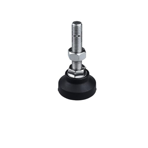 NJIEzhao Verstellbares Drehbankbein, Durchmesser 40 mm, Gewindetyp, verstellbare Nivellierfüße, Drehsockel, Gelenkbeine Verstellbare Gerätefüße(D40xM10x50mm) von NJIEzhao