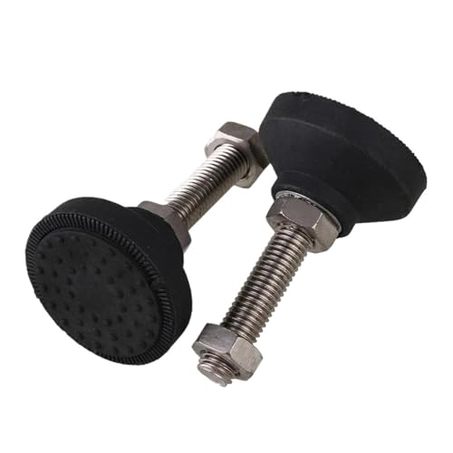 NJIEzhao Verstellbares Drehbankbein, Gewindetyp, verstellbare Nivellierfüße, Drehsockel, Gelenk-Nivellierbein, Möbel-Gleitpolster Verstellbare Gerätefüße(10PCS,50xM10x50) von NJIEzhao