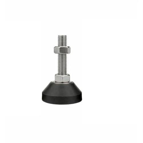 NJIEzhao Verstellbares Drehbankbein, Gewindetyp, verstellbare Nivellierfüße, Drehsockel, Gelenk-Nivellierbeine, Möbel-Gleitpolster Verstellbare Gerätefüße(10Pcs,50xM12x50) von NJIEzhao
