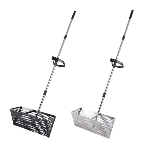 Sandflöhe Rechen Sandsieb-Rechen, ergonomischer Meeresfrüchte-Fänger, Sandsieb for Camping im Freien(Silver) von NJIEzhao