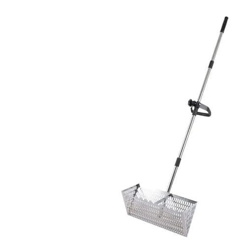 Sandflöhe Rechen Sandsiebharke, leicht zu greifen, scharfe Zähne, scharfes Zahnsieb for Camping im Freien(Silver) von NJIEzhao
