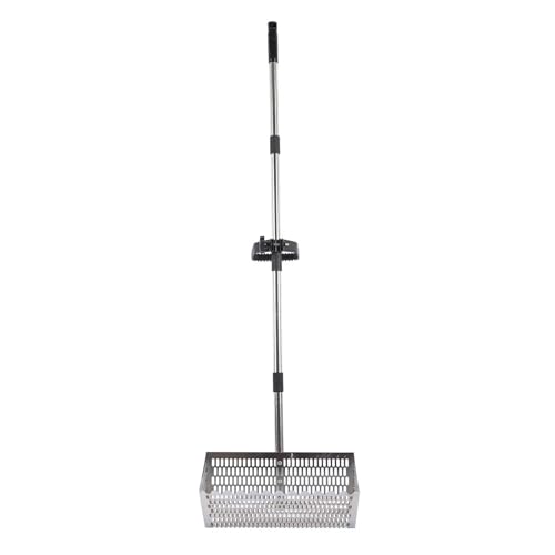 Sandflöhe Rechen Sandsiebharke mit langem Griff, Meeresfrüchtefänger, Sandsieb, scharfe Zahnsiebe for Camping im Freien von NJIEzhao