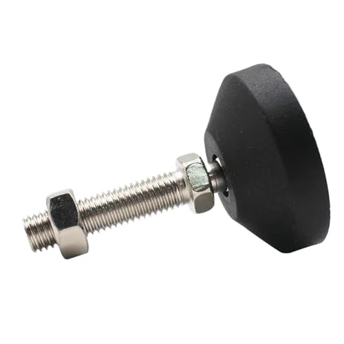 Universal verstellbare Möbel Nivellierfüße Schraube Bein Stopper Schwenkbasis Gelenk Drehbank Beine Gleitpolster Verstellbare Gerätefüße(D40XM12X80) von NJIEzhao