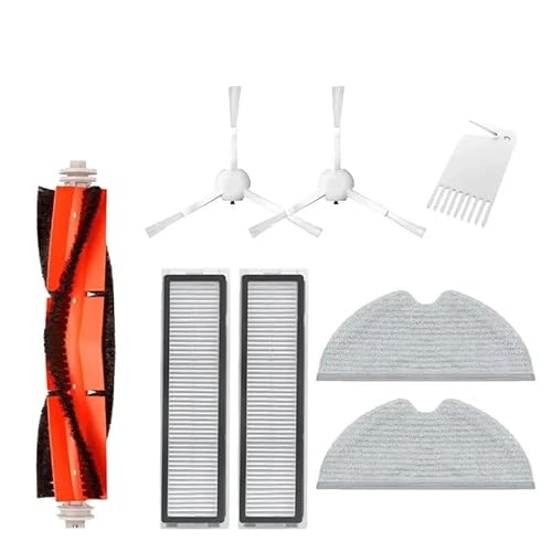 Kompatibel Mit Dreame, D9 / D9 LDS Roboter-Staubsauger, Rollen-Seitenbürste, Moppfilter, Wassertank, Ersatzteilzubehör(7pcs) von NJIRGOXS