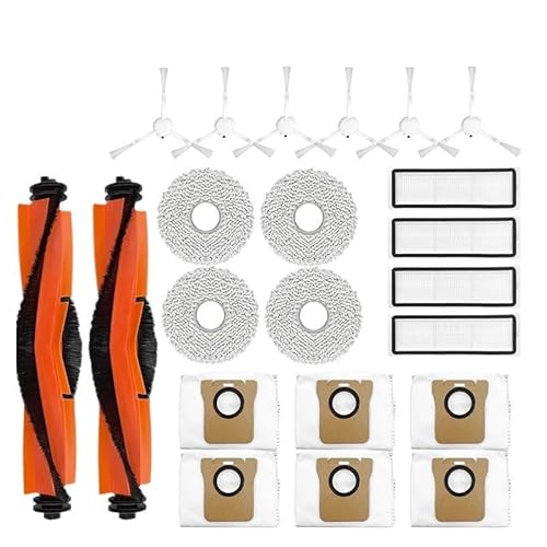 Kompatibel Mit Xiaomi, Roboterstaubsauger X20+ / X20 Plus, Ersatzteile, Zubehör, Hauptrolle, Seitenbürste, Hepa-Filter, Wischtuch, Staubbeutel(4) von NJIRGOXS