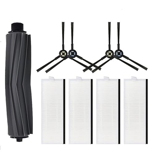 NJIRGOXS HEPA-Filter Mit Rollenseitenbürste, Kompatibel Mit ILIFE, T20s Roboterstaubsauger, Ersatzteile for Staubsauger(002) von NJIRGOXS