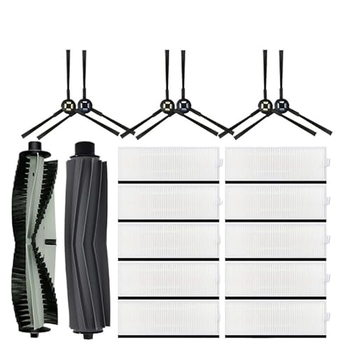 NJIRGOXS HEPA-Filter Mit Rollenseitenbürste, Kompatibel Mit ILIFE, T20s Roboterstaubsauger, Ersatzteile for Staubsauger(003) von NJIRGOXS