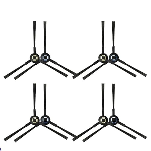 NJIRGOXS HEPA-Filter Mit Rollenseitenbürste, Kompatibel Mit ILIFE, T20s Roboterstaubsauger, Ersatzteile for Staubsauger(8 Side Brush) von NJIRGOXS