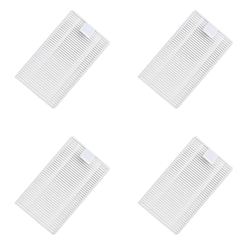 NJIRGOXS HEPA-Filter Seitenbürste Ersatzteile, Kompatibel for Thomson, THVC204BC Roboter-Staubsauger-Zubehör(4 HEPA) von NJIRGOXS