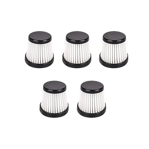 NJIRGOXS Staubbecher-HEPA-Filter, Kompatibel Mit IEDACH, 12 KPa Starke Saugkraft, 150 W, Kabelloser Handstaubsauger, Ersatzteile, Zubehör(5pcs Filter) von NJIRGOXS