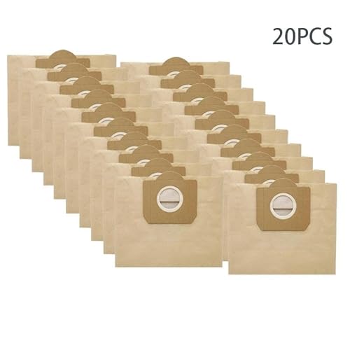 Staubpapierbeutel, Kompatibel Mit Karcher, WD3 WD3300 MV3 SE4001 SE4002 6.959-130 A2200 A2500 A2600 A2900 Staubsauger-Müllbeutel(20pcs) von NJIRGOXS