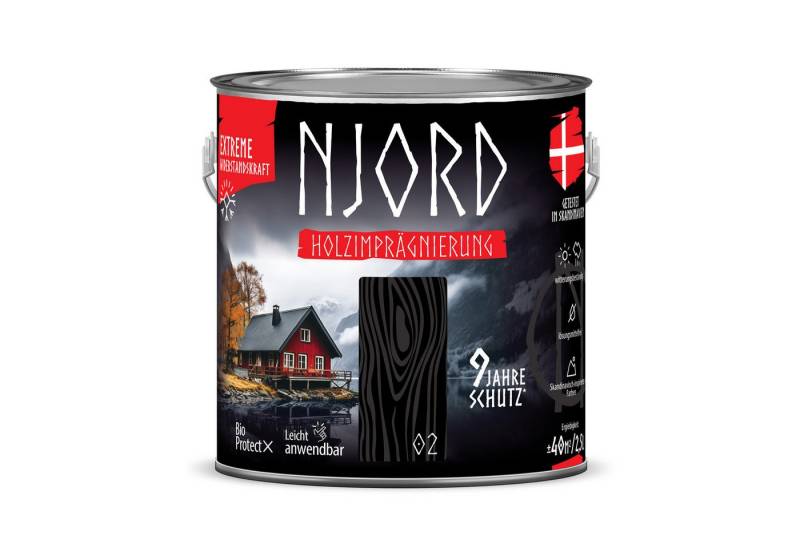 NJORD Holzgrundierung NJORD Holzimpragnierung (02) Polarnacht - 2,5L von NJORD