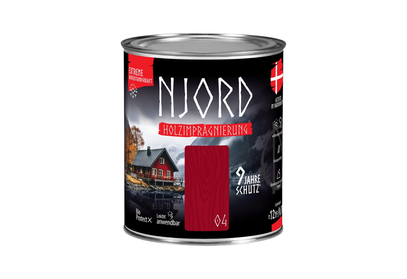 NJORD Holzgrundierung NJORD Holzimpragnierung (04) Fischerhütte - 0,75L von NJORD