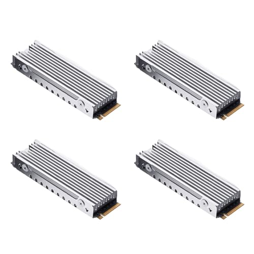 NJTHNTJR 4X M.2 2280 NVMe KüHlköRper M.2 SSD KüHlköRper KüHlpad Aluminiumableitung mit WäRmeleitpad für M2 2280 SSD Silber NJTHNTJR 4X M.2 2280 NVMe KüHlköRper M.2 SSD KüHlköRper KüHlpad Aluminiumableitung mit WäRmeleitpad für M2 2280 SSD Silber von NJTHNTJR