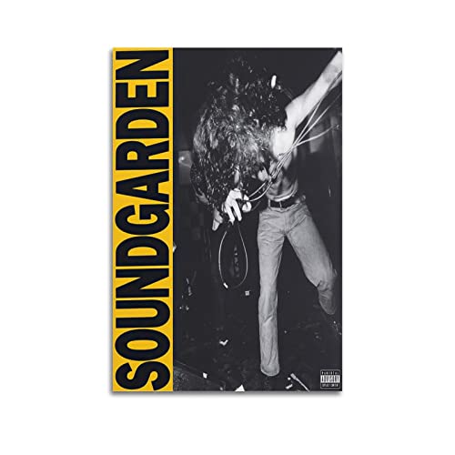 NJYXART Soundgarden Poster Louder Than Love Musikalbum-Poster, dekoratives Gemälde, Leinwand-Wandposter und Kunstdruck, modernes Familienschlafzimmer-Dekor-Poster, 40 x 60 cm von NJYXART