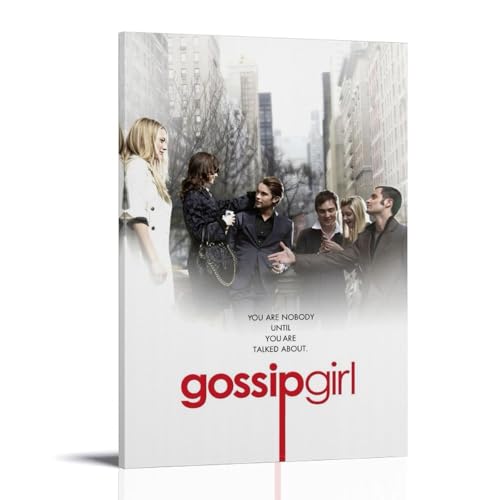 NJZUSA Gossip GirlWall Decor Leinwand Büro Kunst Gemälde Druck Zuhause Wohnzimmer Schlafzimmer Dekor Kunstwerk Rahmenstil 2716 x 24 Zoll (40 x 60 cm) von NJZUSA