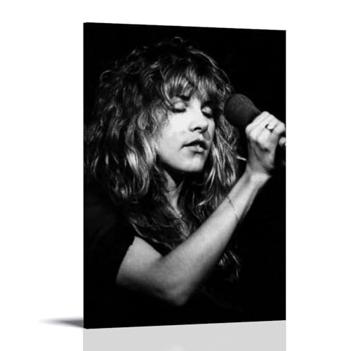 NJZUSA Stevie Nicks Wanddekoration, Leinwand, Büro, Kunstdruck, Gemälde, Druck, Zuhause, Wohnzimmer, Schlafzimmer, Dekor, Kunstwerk, Rahmenstil, 40 x 60 cm von NJZUSA