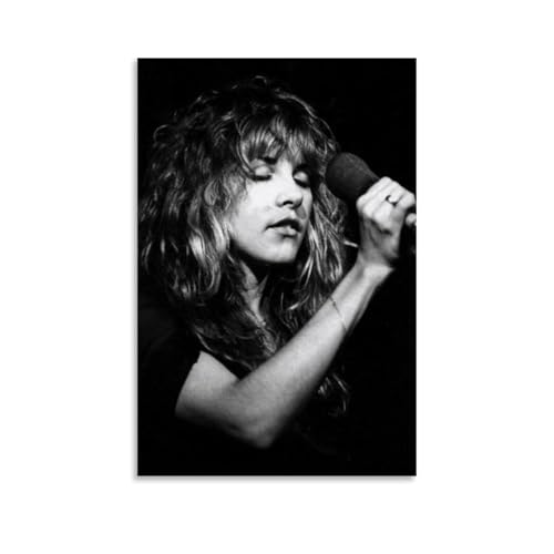 NJZUSA Stevie Nicks Wanddekoration, Leinwand, Büro, Kunstdruck, Zuhause, Wohnzimmer, Schlafzimmer, Dekoration, Kunstwerk, ungerahmt, 50 x 75 cm von NJZUSA