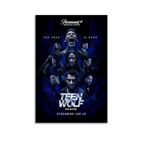 NJZUSA Teen WolfWall Decor Leinwand Büro Kunst Gemälde Druck Zuhause Wohnzimmer Schlafzimmer Dekor Kunstwerk Unframe-Stil 50 x 75 cm von NJZUSA