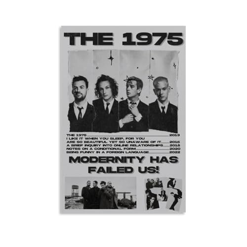 NJZUSA The 1975 Wanddekoration auf Leinwand, Büro, Kunstdruck, Zuhause, Wohnzimmer, Schlafzimmer, Dekoration, Kunstwerk, ungerahmt, 50 x 75 cm von NJZUSA